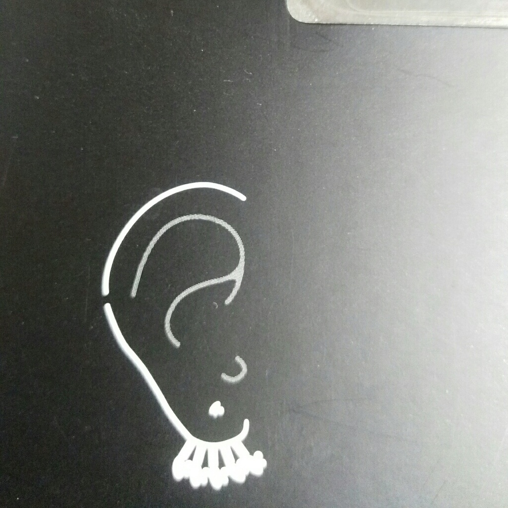 Zara GLASS Earring Jacket - Picture 2 of 5